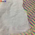 5mm Brand Rainbow Stretch mesh Multi Sequin Fabric